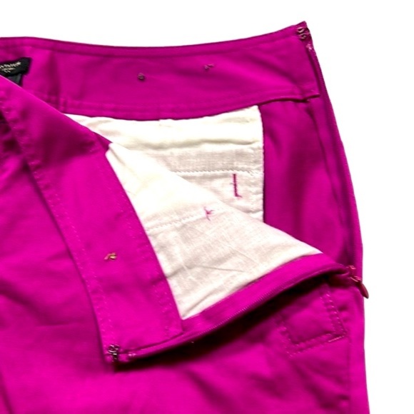 ANN TAYLOR Signature Side‎ Zip Sailor Shorts Pink Magenta Picnic Barbiecore 2 - Picture 5 of 7